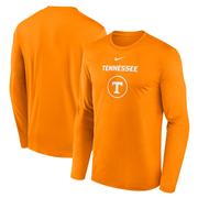 Tennessee Nike Courtside Dri-Fit Practice Long Sleeve Tee